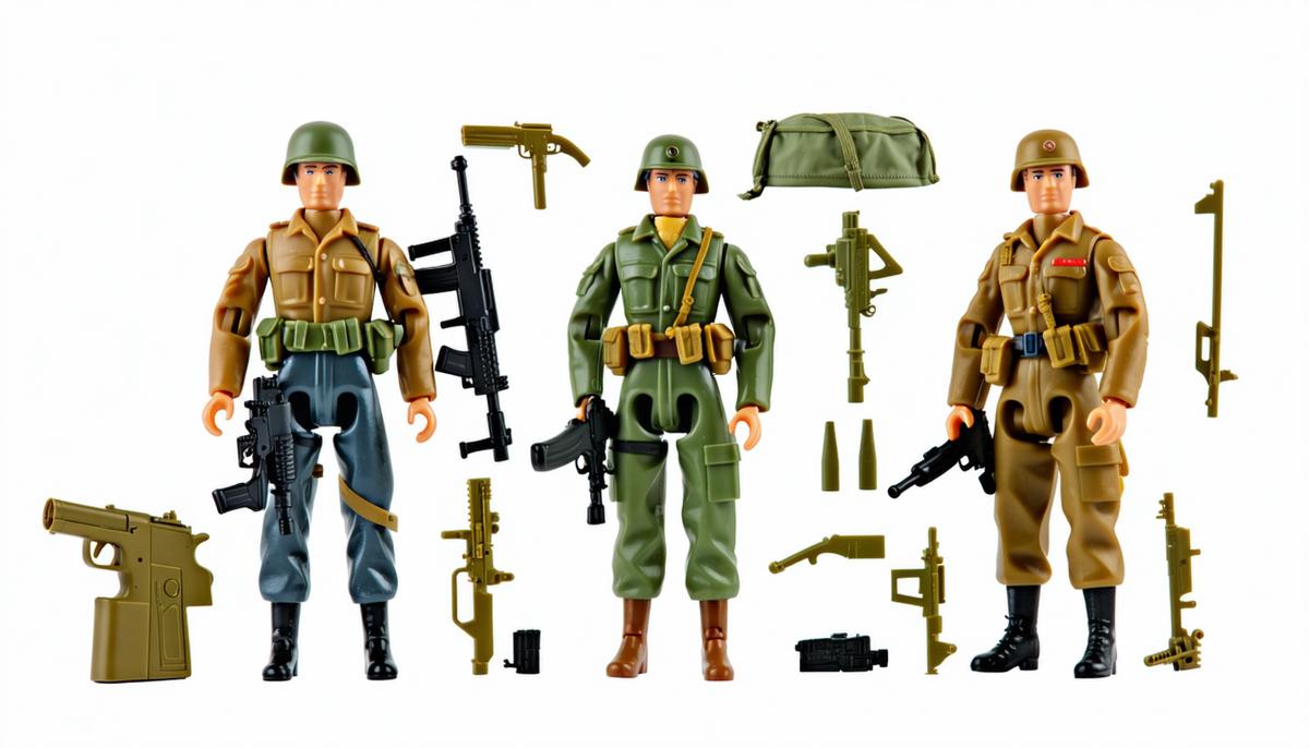 The original 1964 G.I. Joe action figure with moveable parts and military accessories