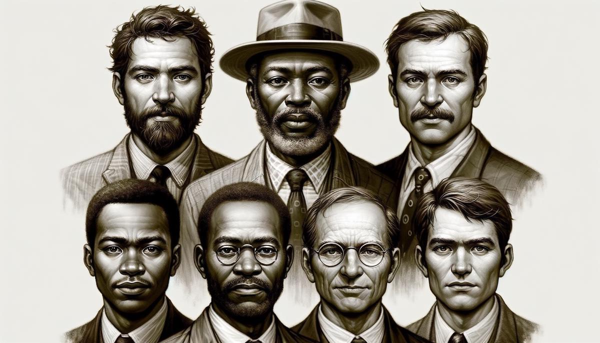 Portrait of the Big Six civil rights leaders standing together