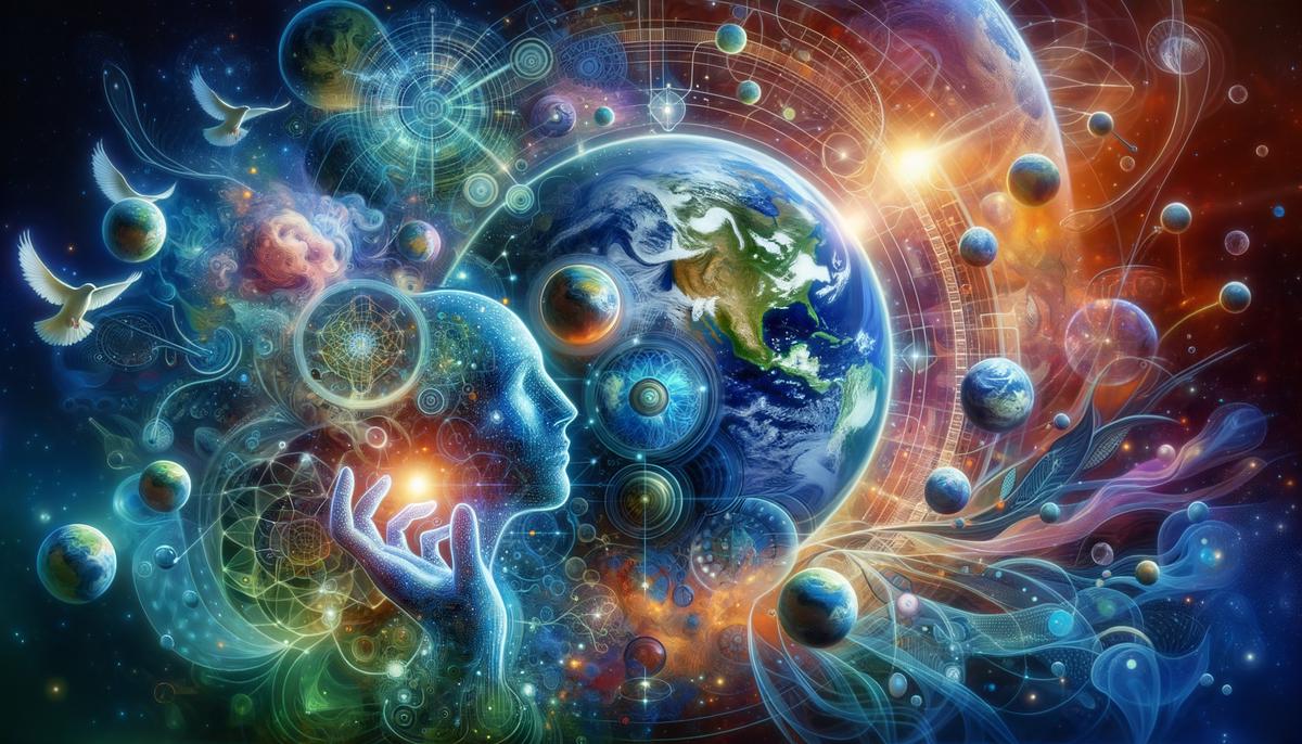 An artistic representation of Earth as a living organism, inspired by the Gaia Hypothesis