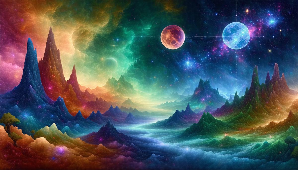 The Moody Blues' In Search of the Lost Chord album cover with its mystical, cosmic artwork