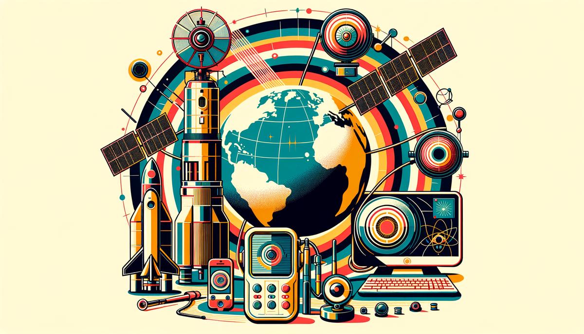 A collection of everyday technologies derived from the Space Race, including satellite communications, GPS, and medical imaging devices